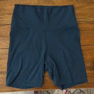Women's High-Waisted Navy Shorts
